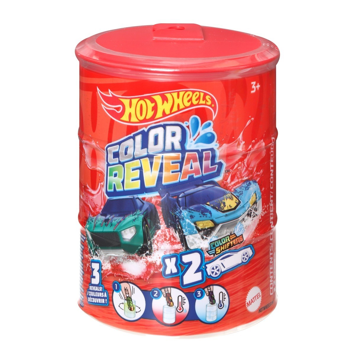 HOT WHEELS Color Reveal, autić, duo pakiranje, omjer 1:64