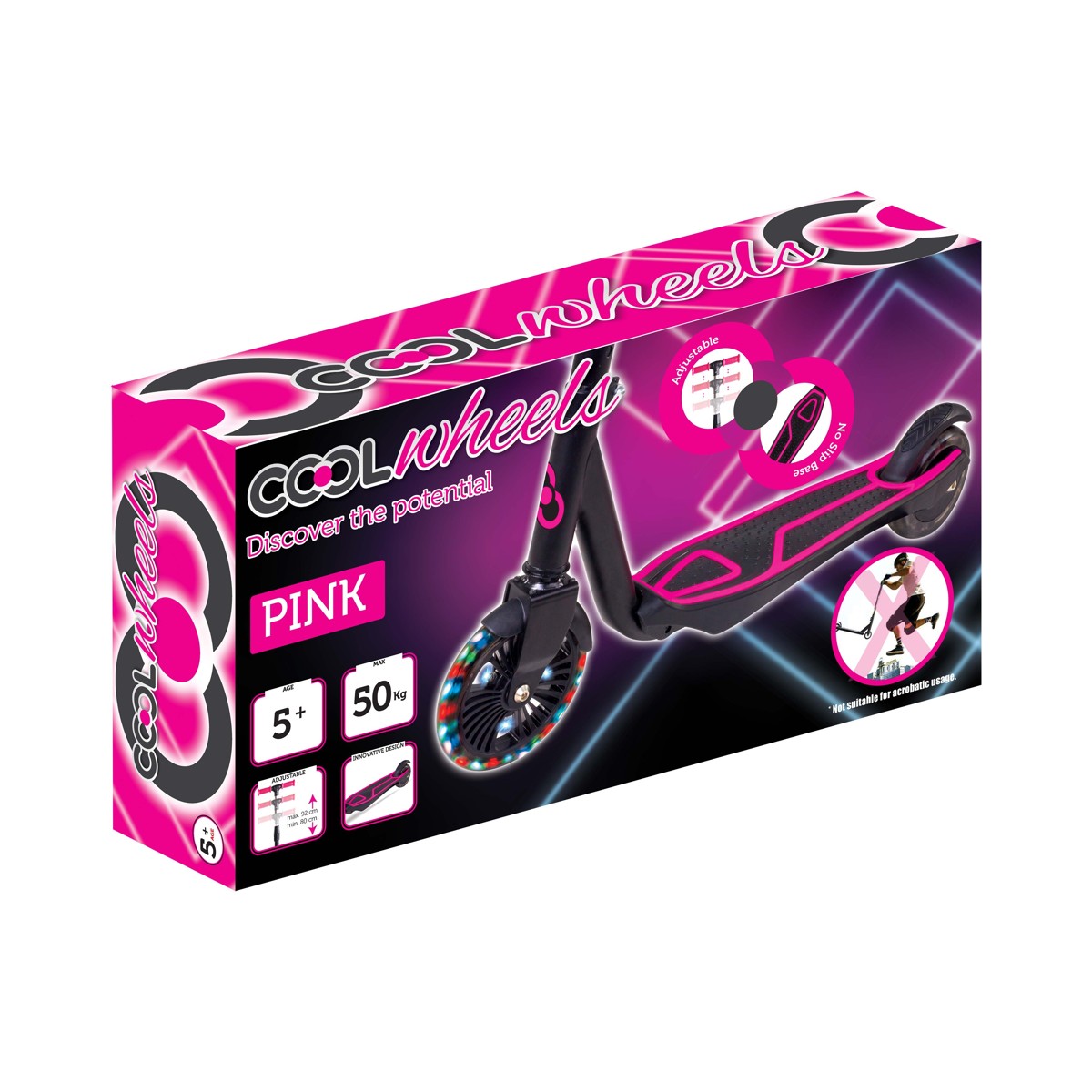 COOL WHEELS, romobil, na 2 kotača - rozi