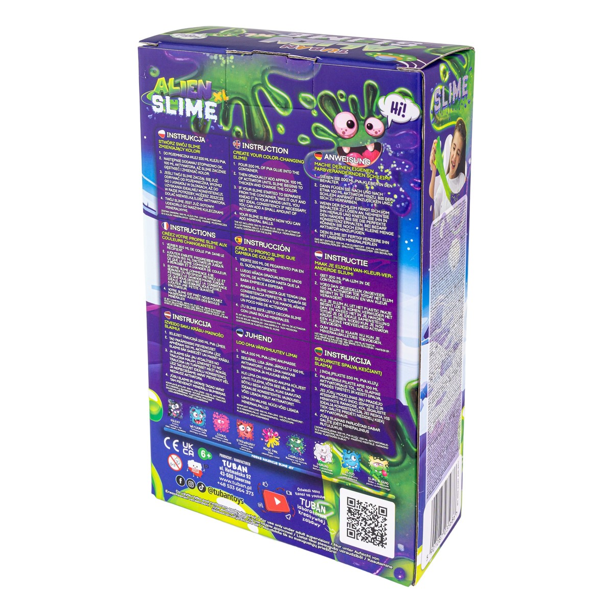 TUBAN, DIY set, slime magični XL - alien - Image 4