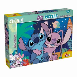 STITCH, puzzle, Složi i oboji, 24 kom