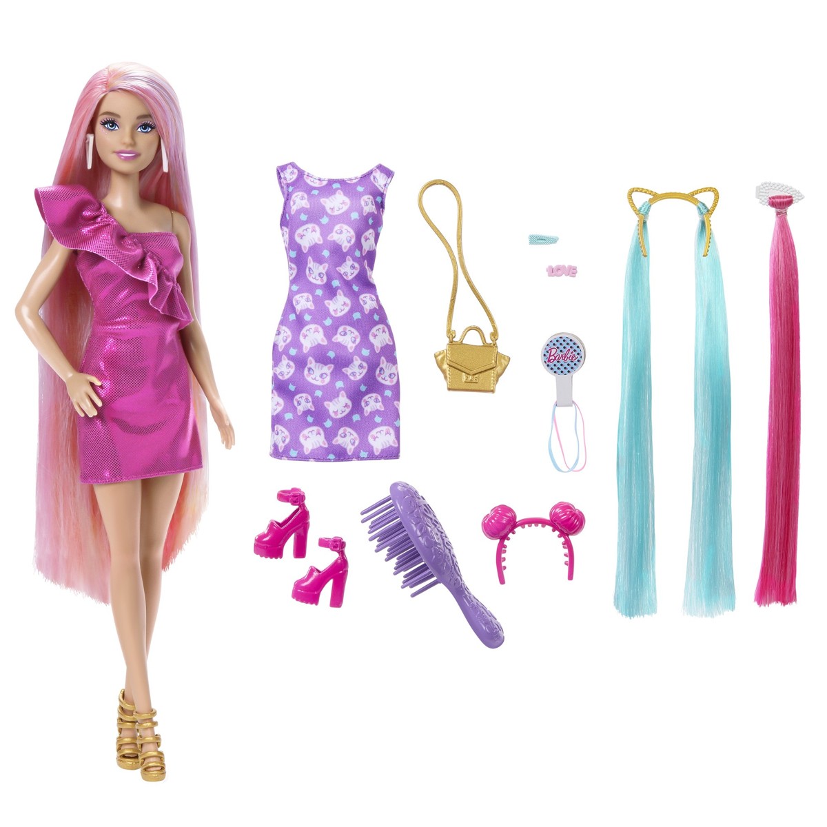 BARBIE, lutka, zabavna igra s kosom - Image 7