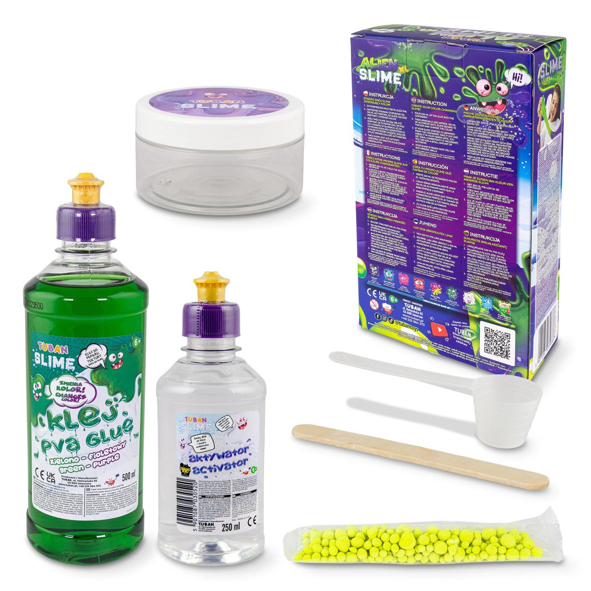 TUBAN, DIY set, slime magični XL - alien - Image 5