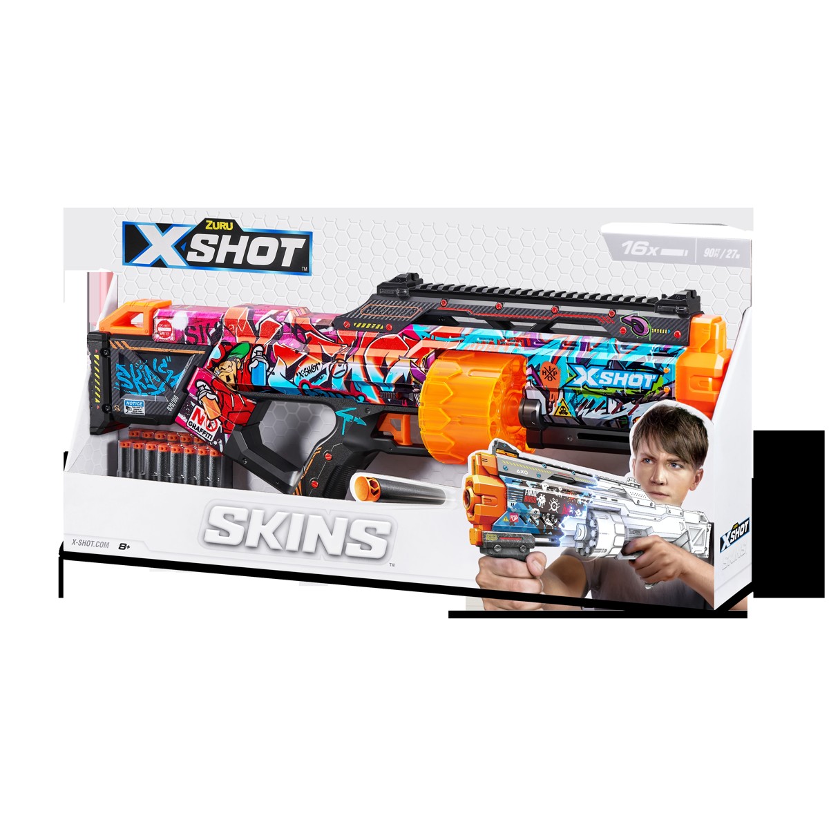 X-SHOT Skins, puška, sa spužvastim mecima - Last Stand - Image 6