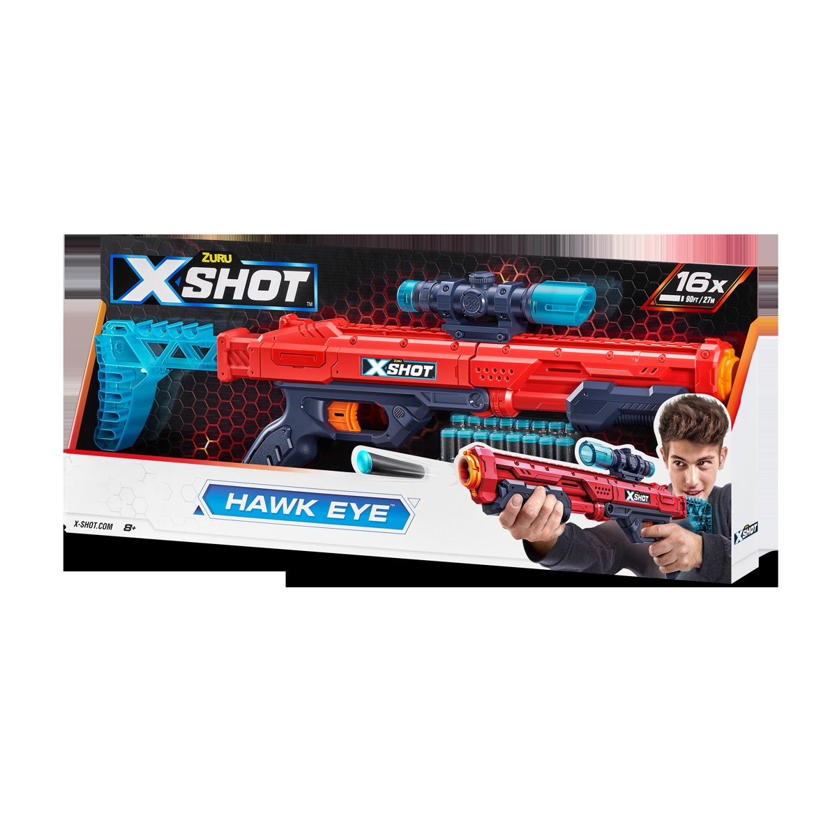 X-SHOT, puška, sa spužvastim mecima - Hawk Eye - Image 5