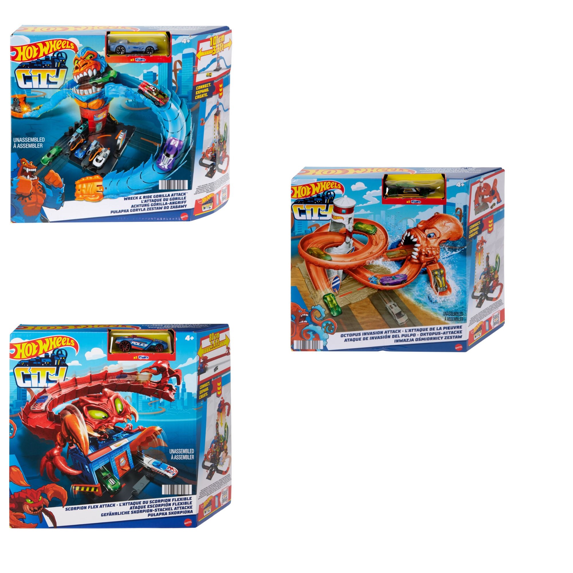 HOT WHEELS City, set, napad osvetnika