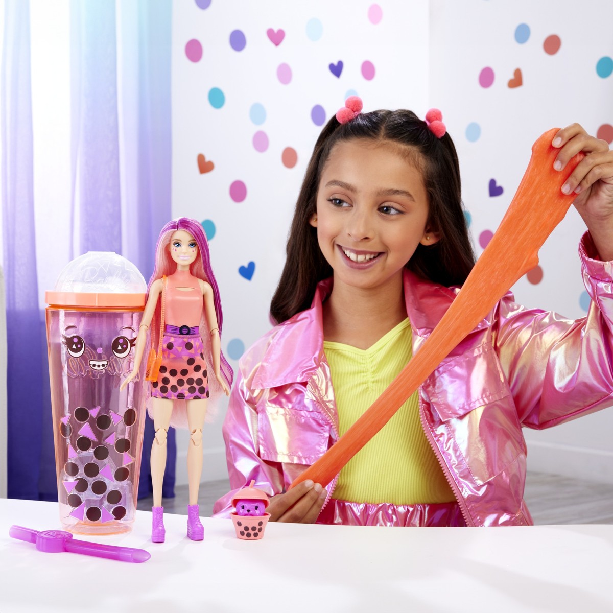 BARBIE Pop Reveal, lutka, mango bubble tea - Image 2