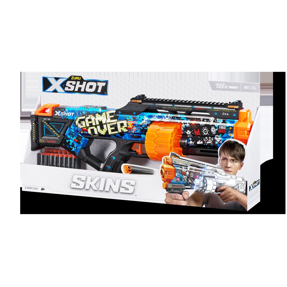 X-SHOT Skins, puška, sa spužvastim mecima - Last Stand - Image 5