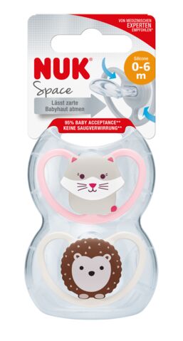 NUK duda varalica - silikon Space s1 (0-6m), 2 kom/box 10730313