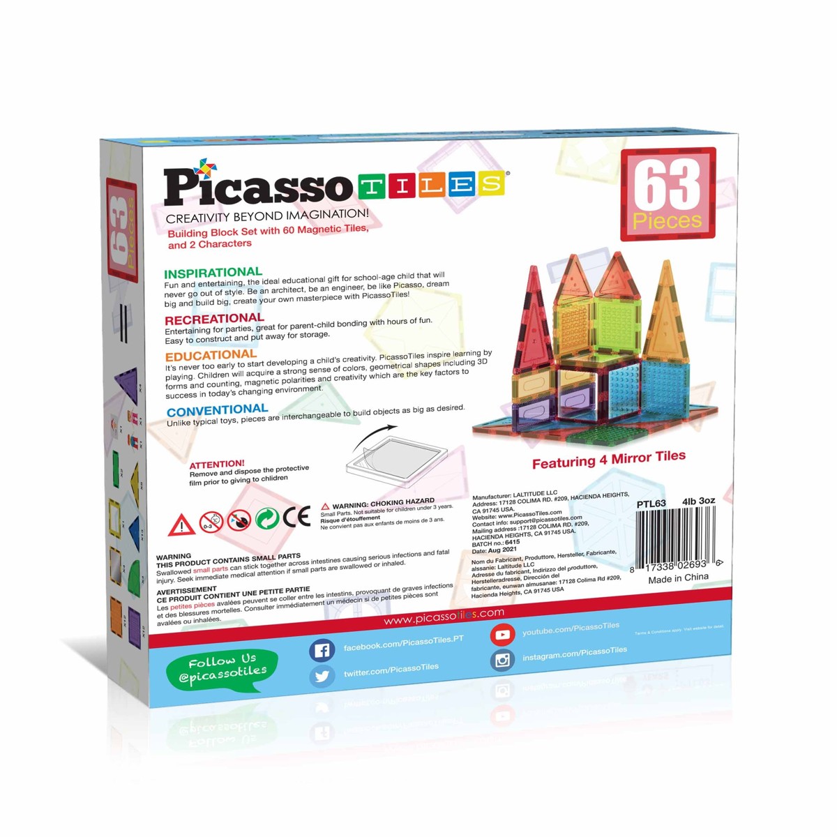 PICASSO TILES, set s kockicama, 63 kom - Image 4