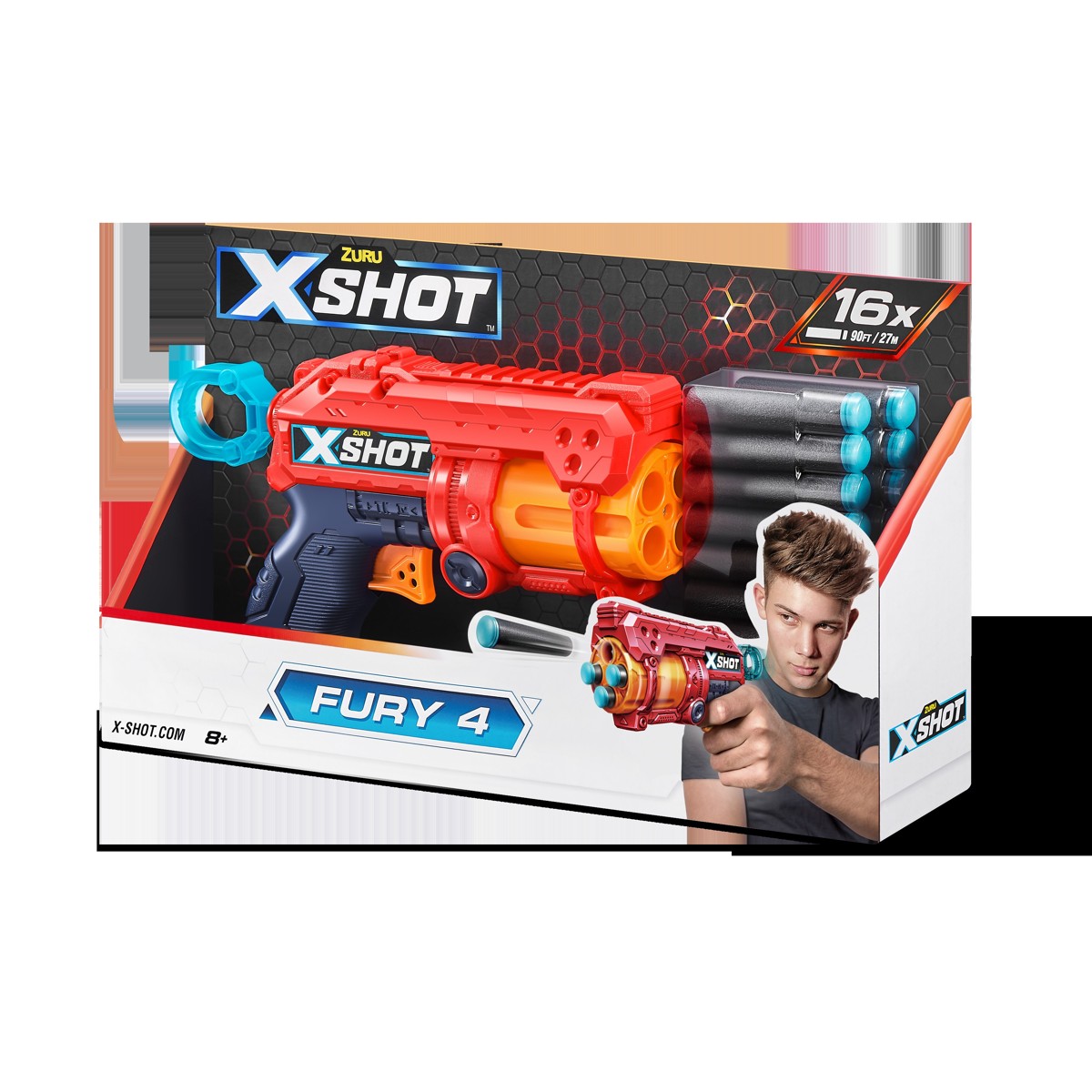 X-SHOT, puška, sa spužvastim mecima - Fury 4 - Image 3