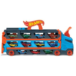 HOT WHEELS, kamion i trkača staza, 2u1