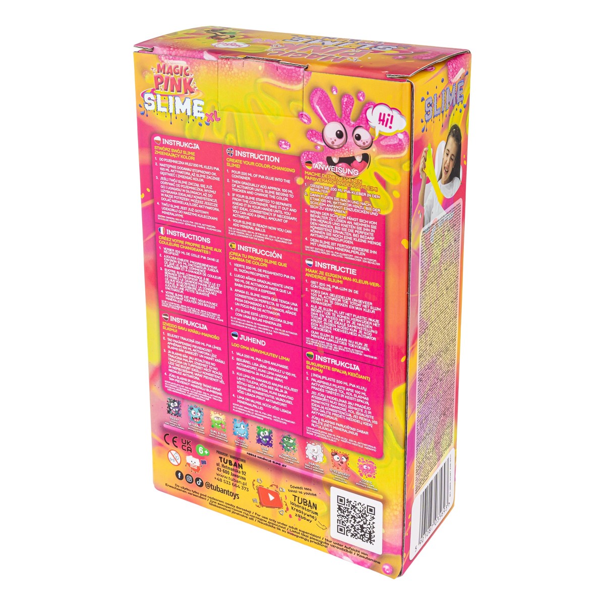 TUBAN, DIY set, slime magični XL - rozi - Image 5