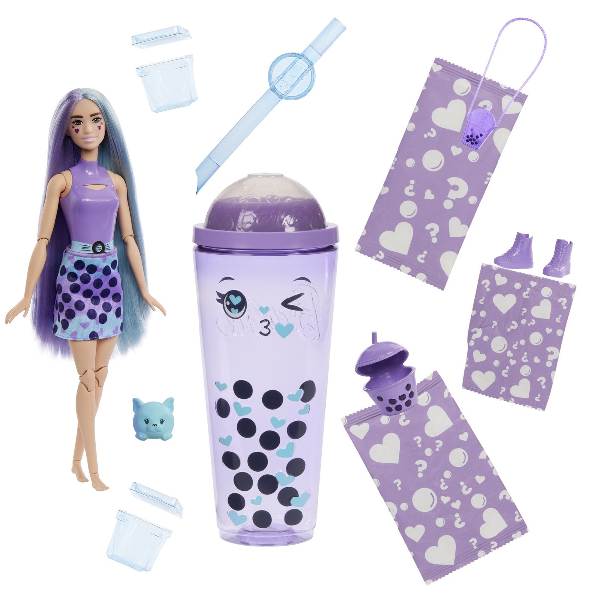 BARBIE Pop Reveal, lutka, taro bubble tea - Image 6
