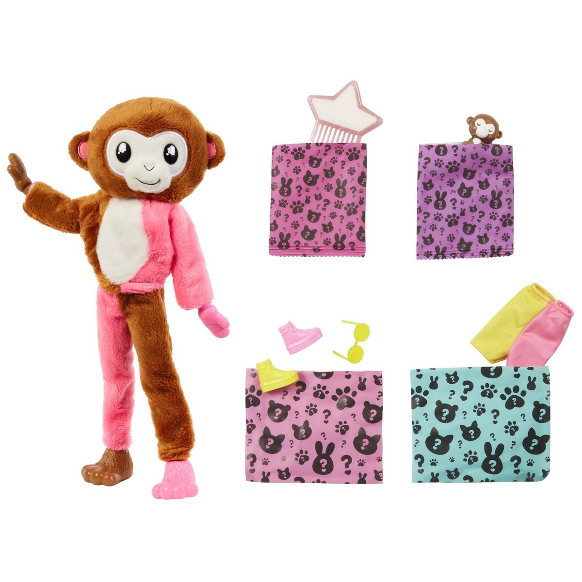 BARBIE Cutie Reveal, igračka majmun/zec - Image 7
