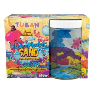 TUBAN, set, hidrofobni pijesak - 5 boja + akvarij
