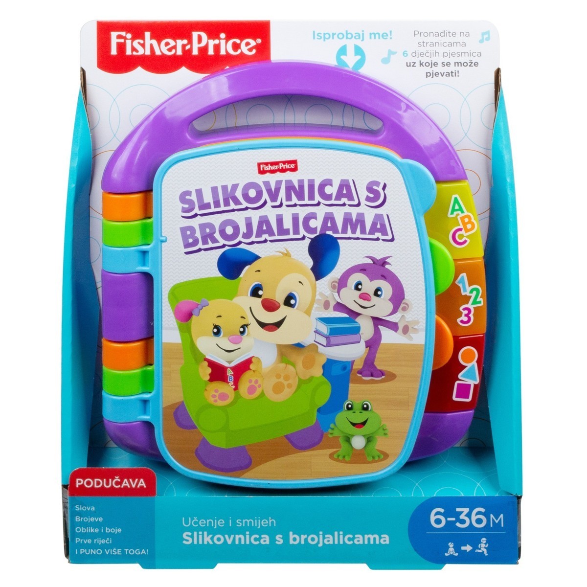 FISHER-PRICE, igračka, knjiga za sveznalice