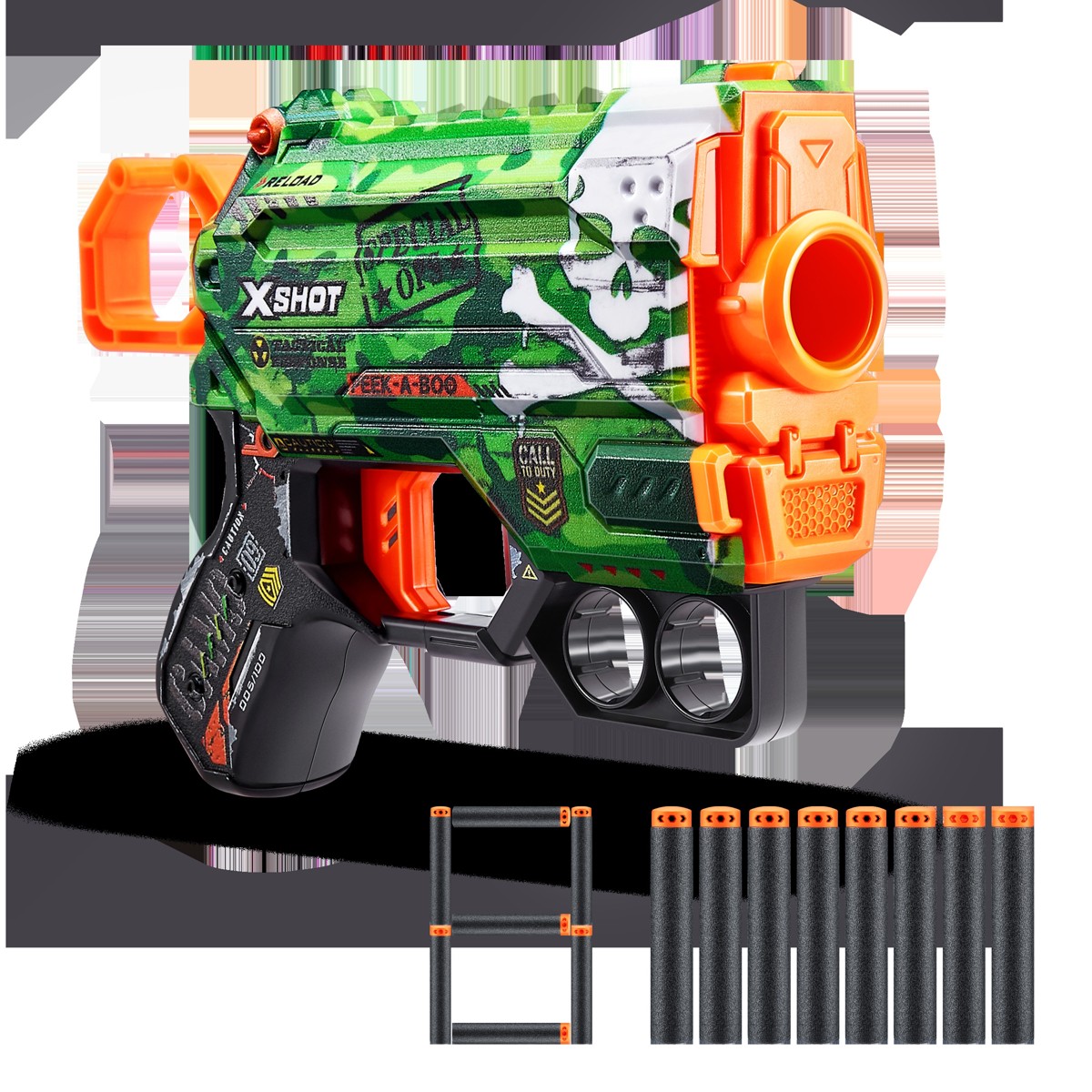 X-SHOT Skins, pištolj, sa spužvastim mecima - Manace - Image 3