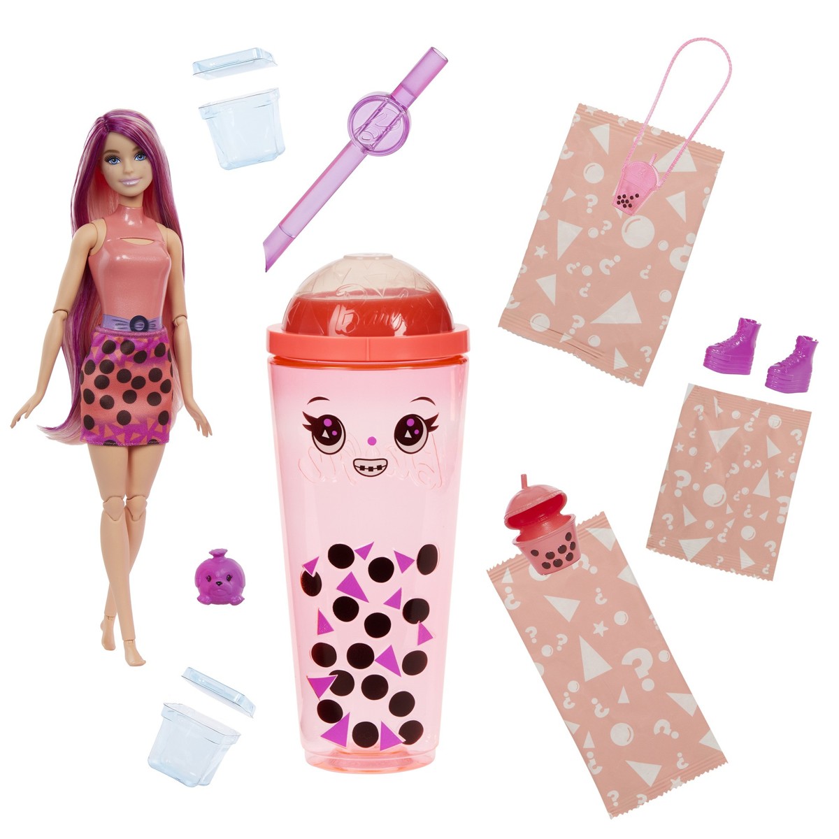 BARBIE Pop Reveal, lutka, mango bubble tea - Image 6