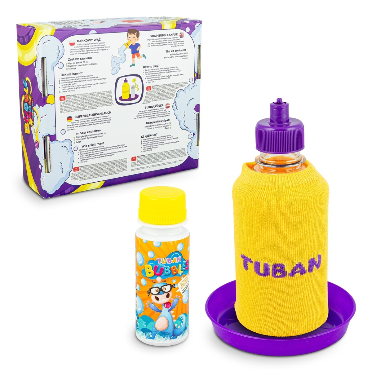 TUBAN, set za mjehuriće, zmija od pjene - Image 2