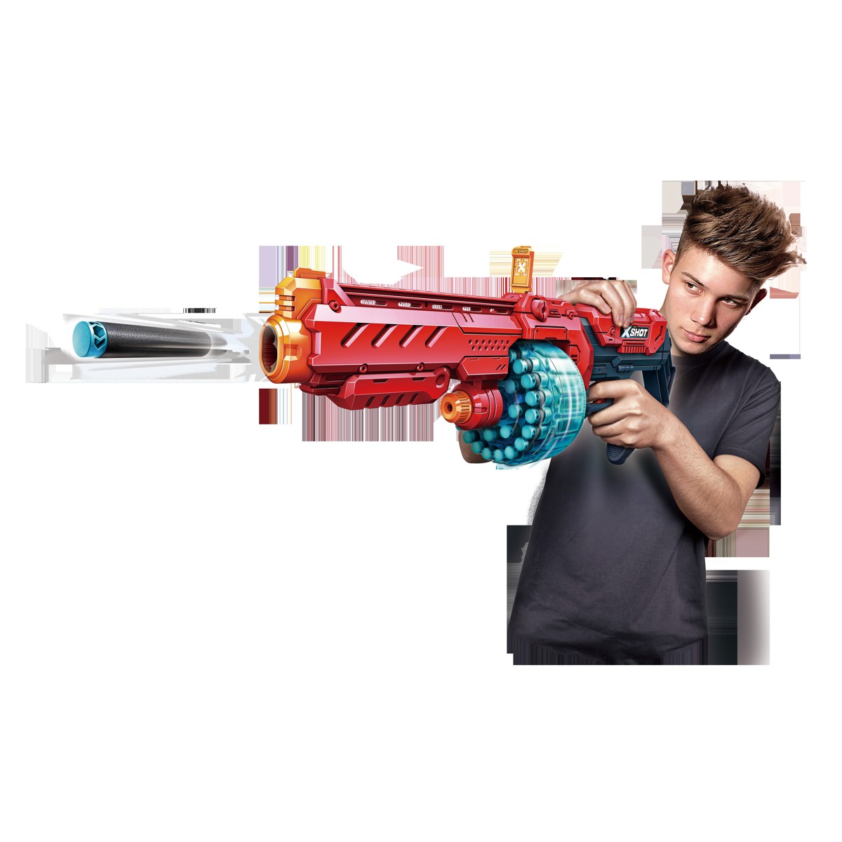 X-SHOT, puška, sa spužvastim mecima - Turbo Fire - Image 4