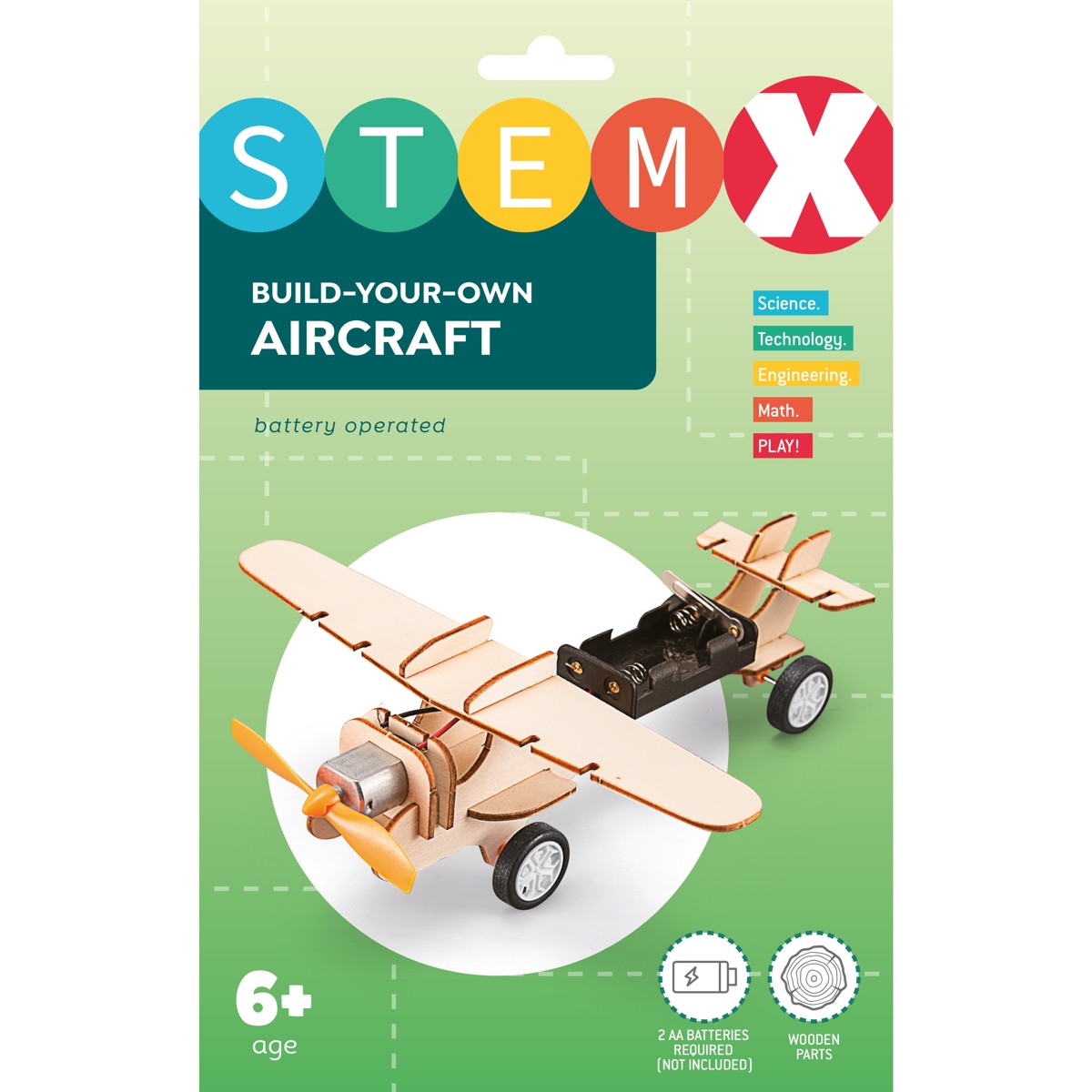 STEMX, drveni set za igru, avion - Image 2