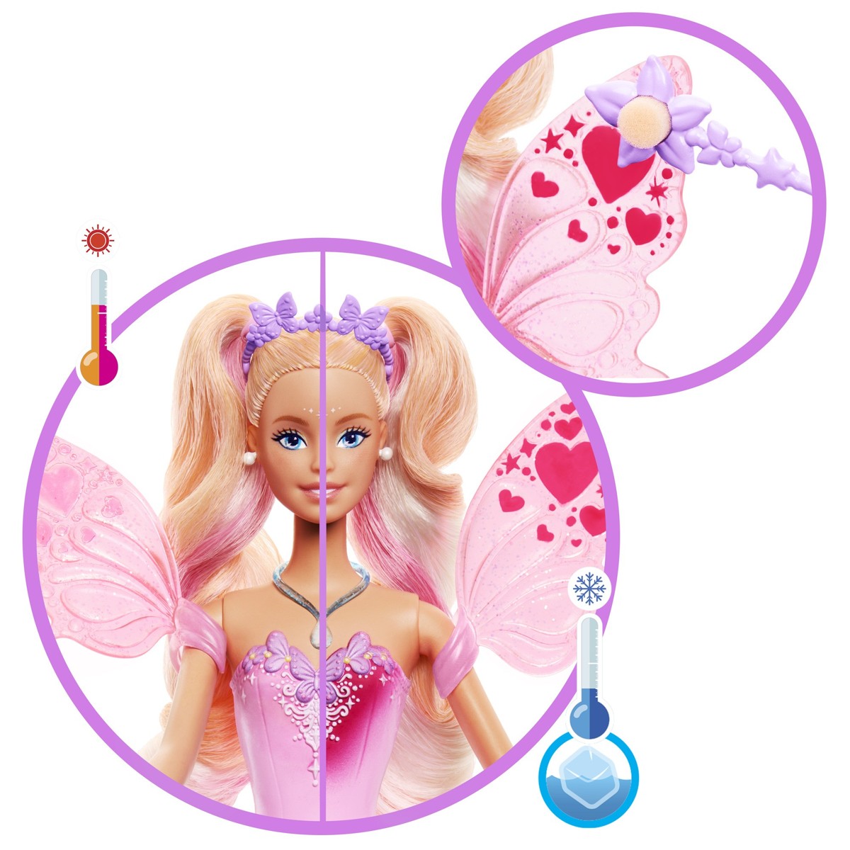 BARBIE vila s promjenom boje, lutka - Image 5