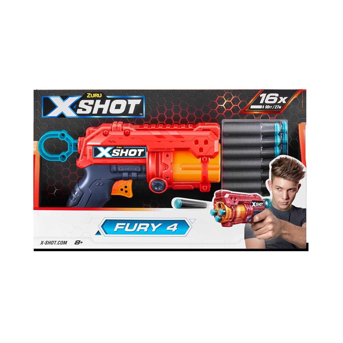 X-SHOT, puška, sa spužvastim mecima - Fury 4 - Image 2