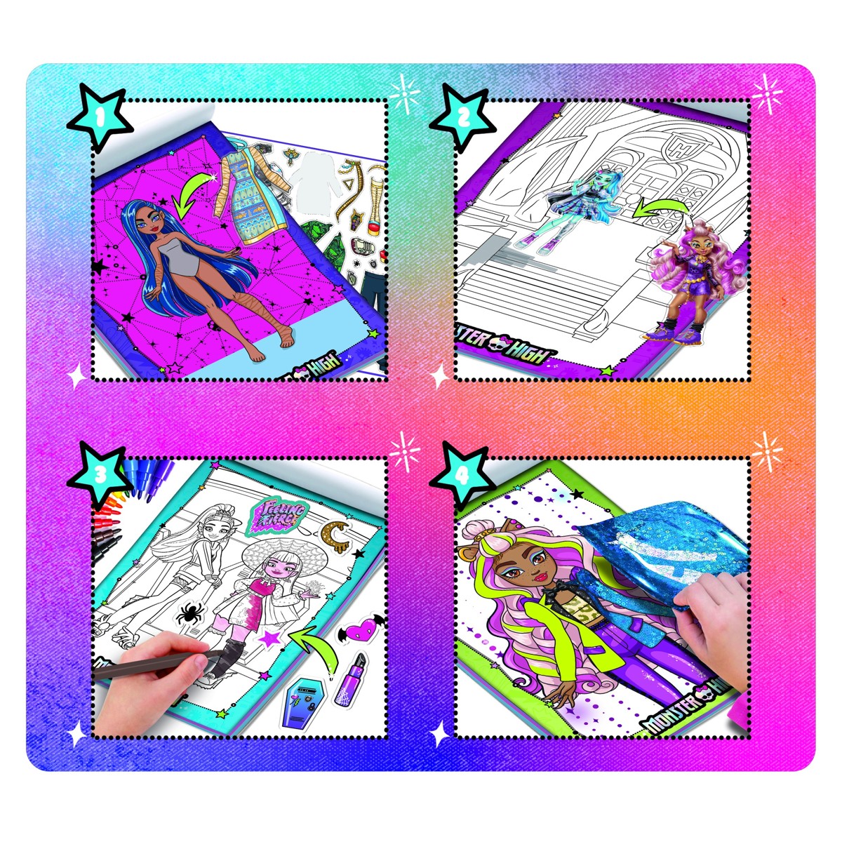 MONSTER HIGH, blok za crtanje, Monster Cute - Image 3