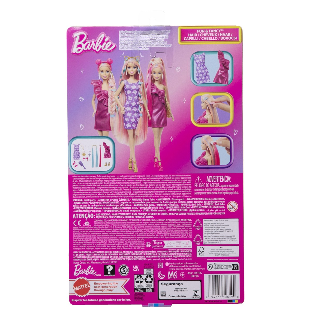 BARBIE, lutka, zabavna igra s kosom - Image 5