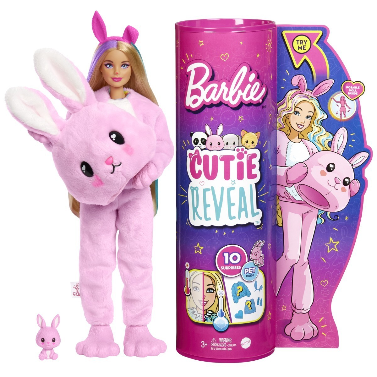 BARBIE Cutie Reveal, igračka majmun/zec - Image 5