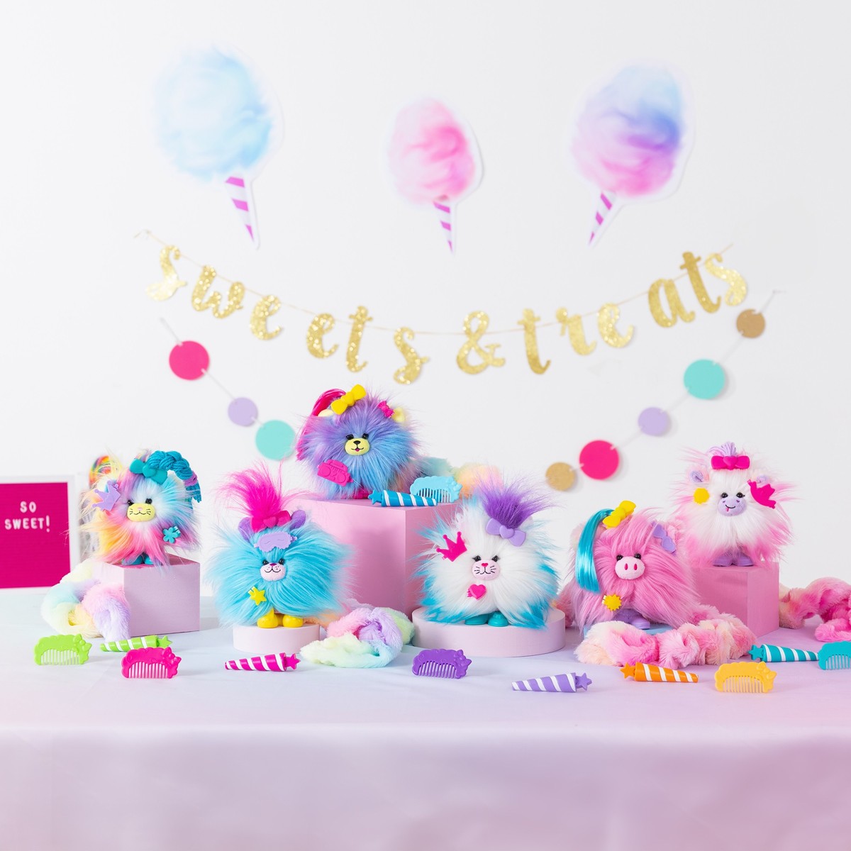 BASIC FUN, plišana igračka, mirišljavi čupavci Cotton CandyKins - Image 5