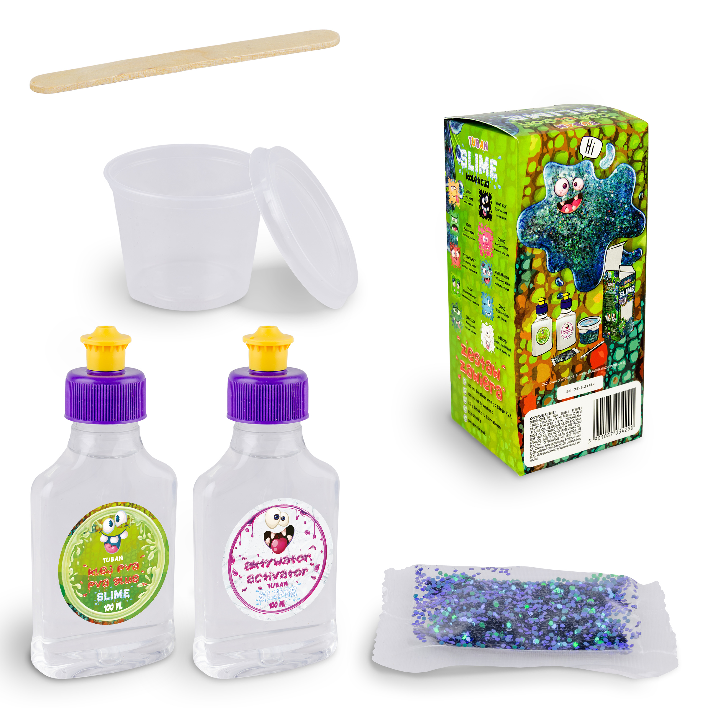 TUBAN Slime, DIY set, kameleon - Image 2