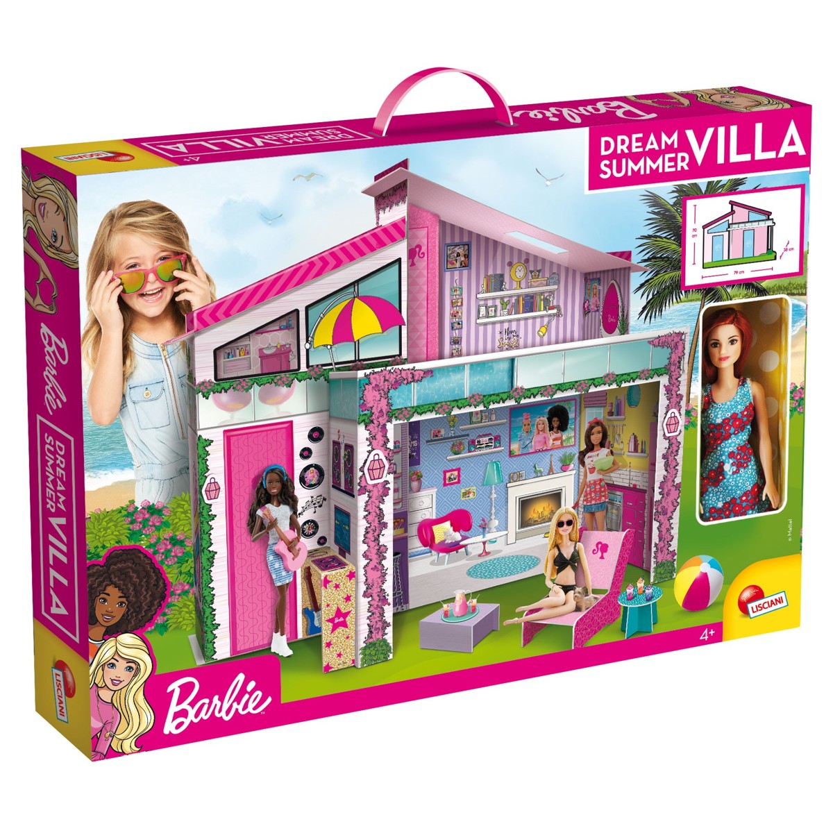 BARBIE, igračka, ljetna vila s lutkom