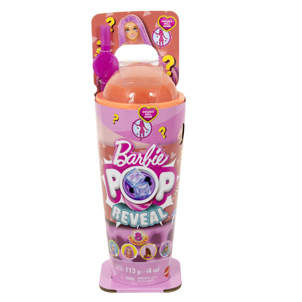 BARBIE Pop Reveal, lutka, mango bubble tea - Image 3