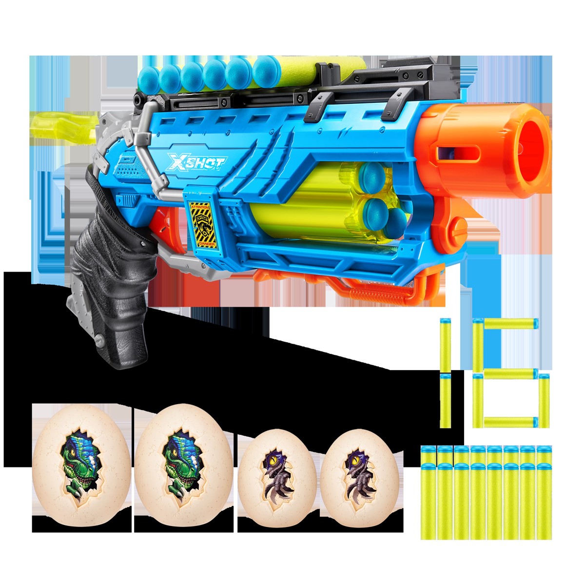 X-SHOT Dino Attack, puška, sa spužvastim mecima - Dino Striker - Image 4