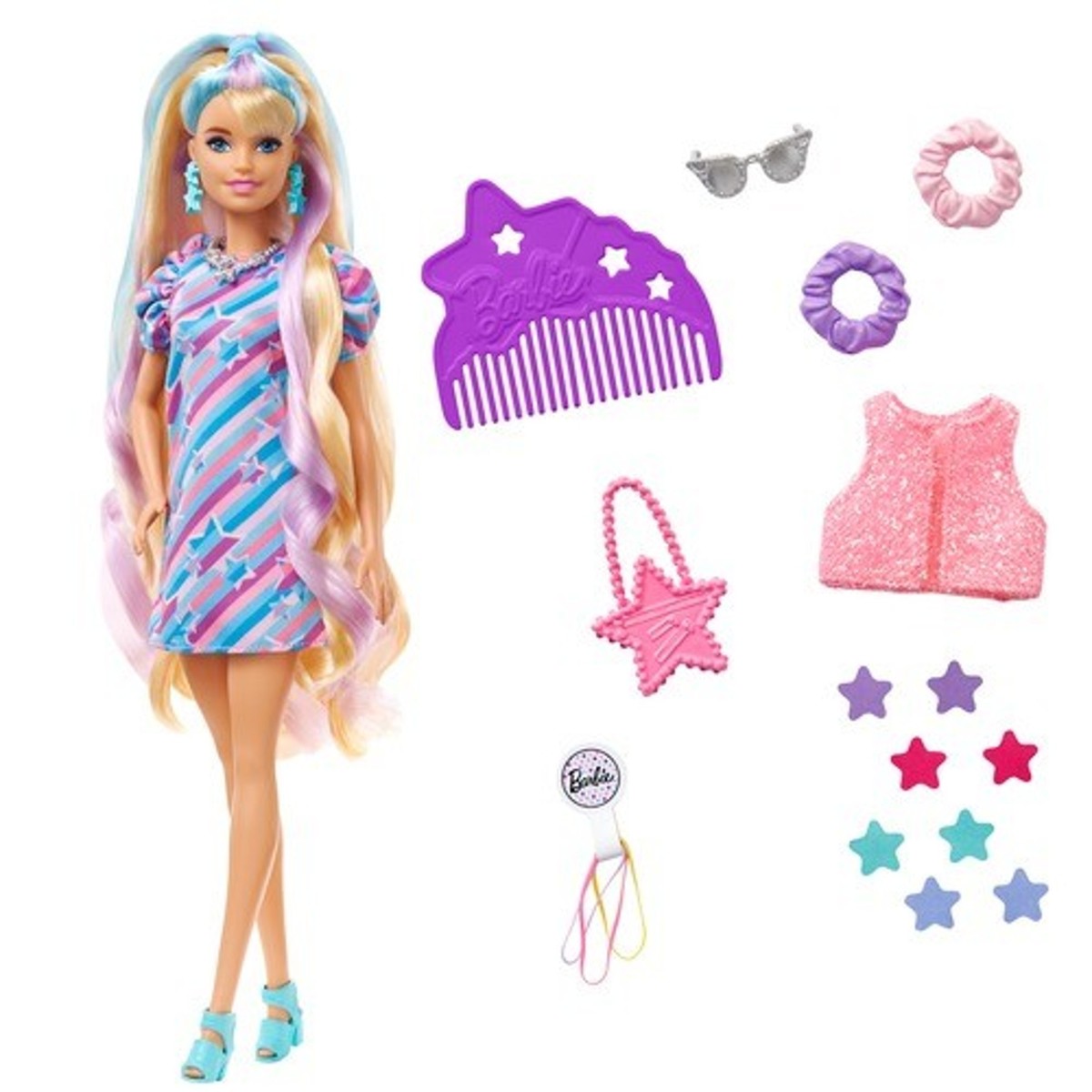 BARBIE, lutka, totally hair plava - Image 2