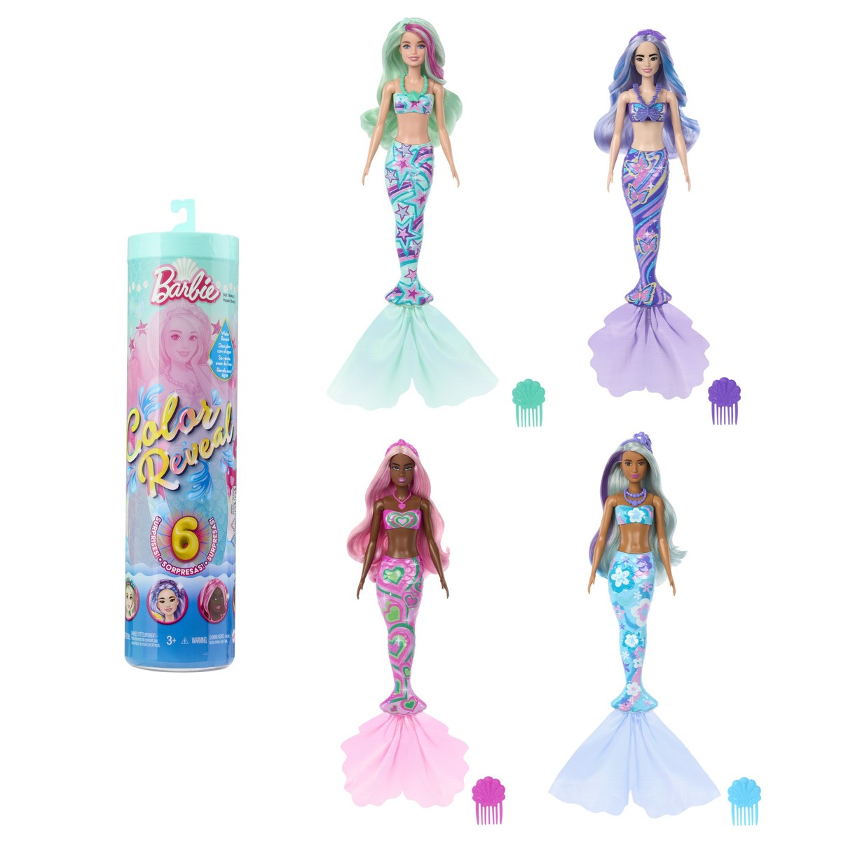 BARBIE Color Reveal, lutka, morska sirena - Image 6