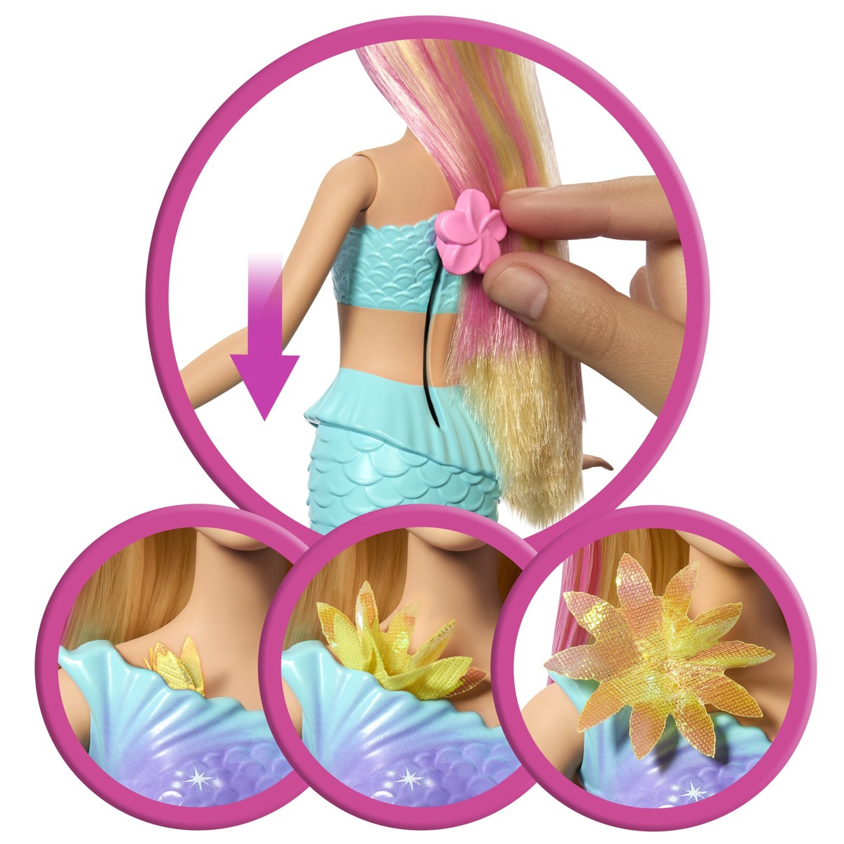 BARBIE Dreamtopia sirena, lutka - Image 4
