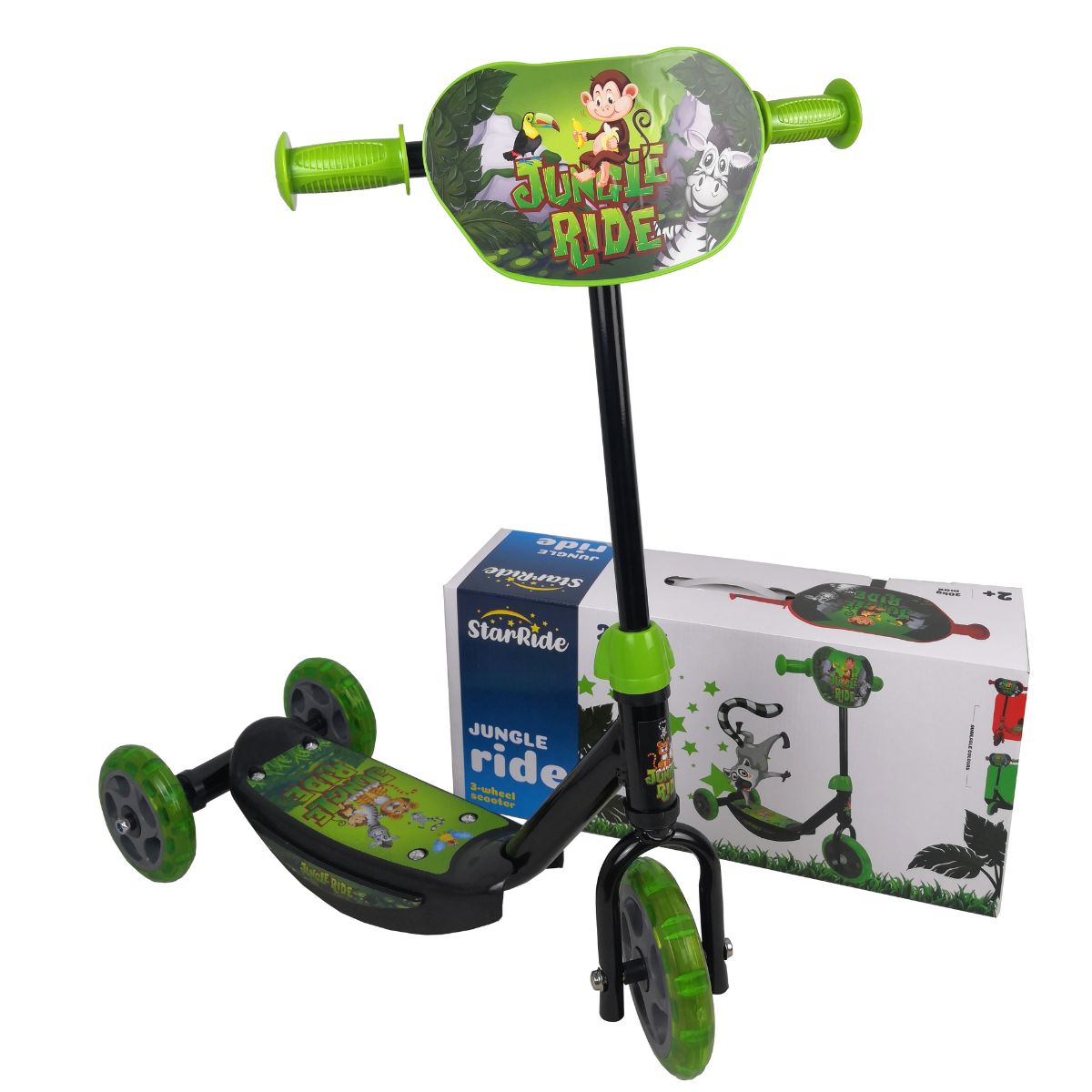 STAR RIDE Jungle Ride, romobil, na 3 kotača - zeleni