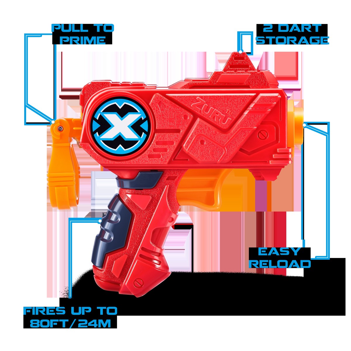 X-SHOT, pištolj, sa spužvastim mecima - Micro Color Card - Image 6