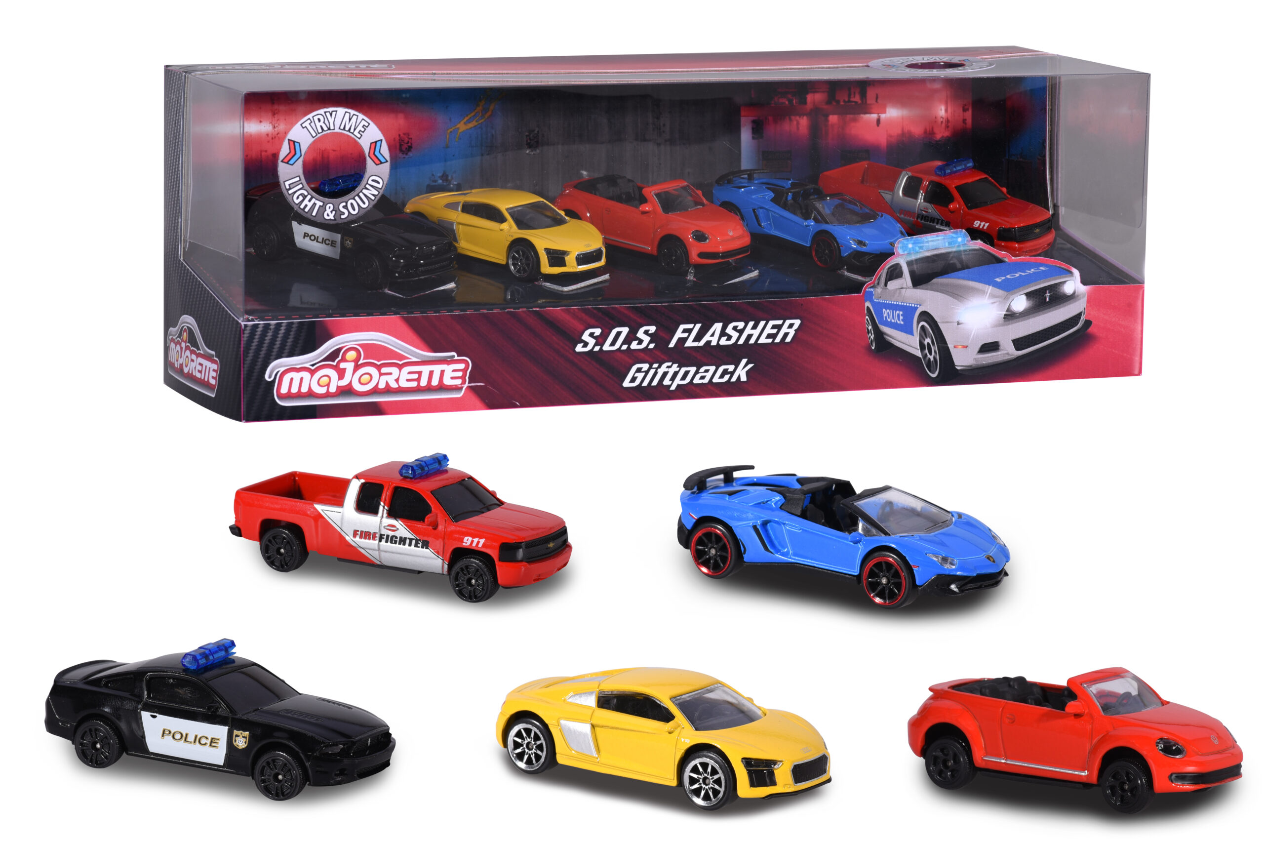MAJORETTE automobil set 5 SOS 212056003