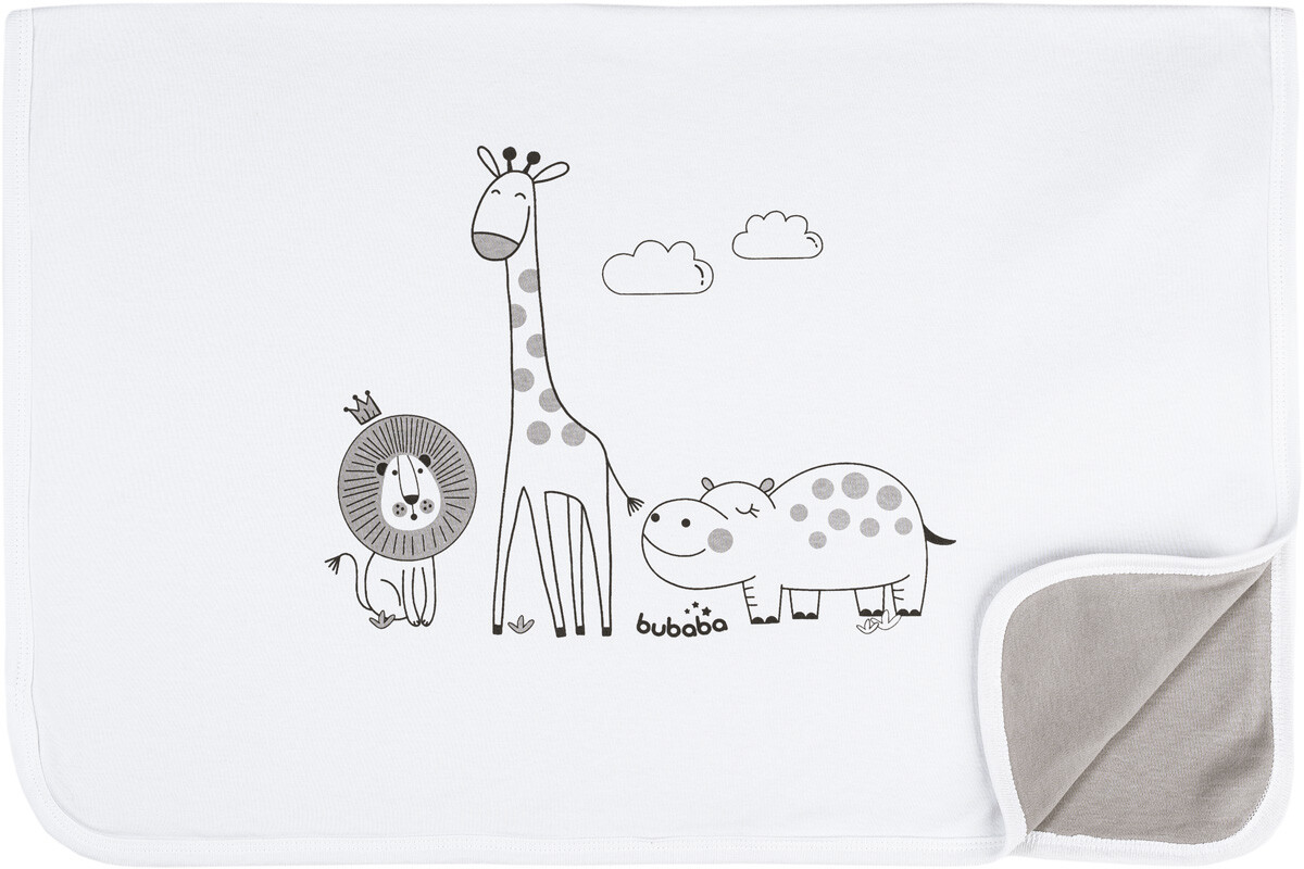 BUBABA BY FREEON dekica Safari 65x90 cm white/grey 32990