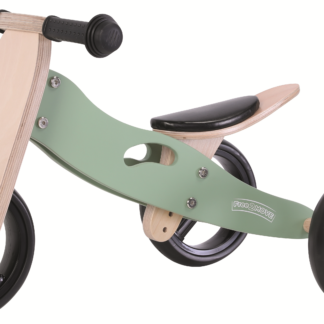 FREE 2 MOVE drveni tricikl bez pedala 2u1 Rider, zeleni 39623 39623