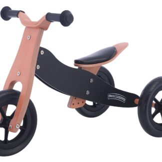 FREE 2 MOVE drveni tricikl bez pedala 2u1, Rider PLUS crni 42851