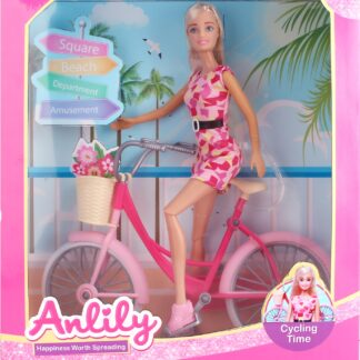MASEN TOYS lutka sa biciklom 031082