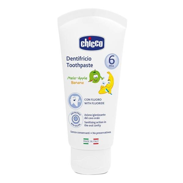 CHICCO zubna pasta ili gel jabuka-banana 50 ml 7428000