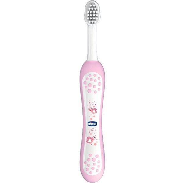CHICCO zubna četkica 6 m+ pink 6958100